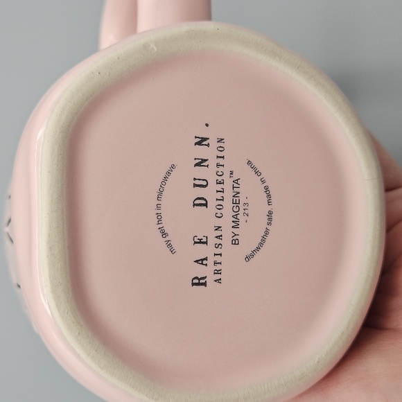 Rae Dunn Artisan Collection Pink "Jelly Bean" Mug - Picture 2 of 6